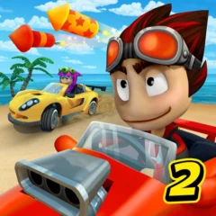 تنزيل لعبة BB Racing 2 مهكرة Apk للاندرويد اخر اصدار 2024 مجانا