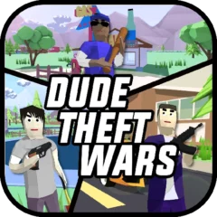 تحميل لعبة Dude Theft Wars مهكرة Apk للاندرويد اخر اصدار 2024 مجانا